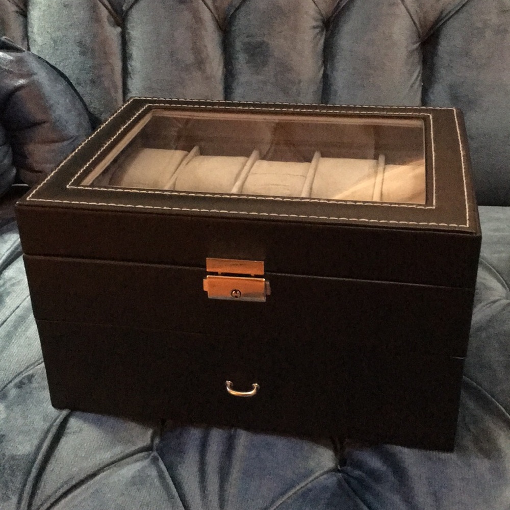 Watch box leather